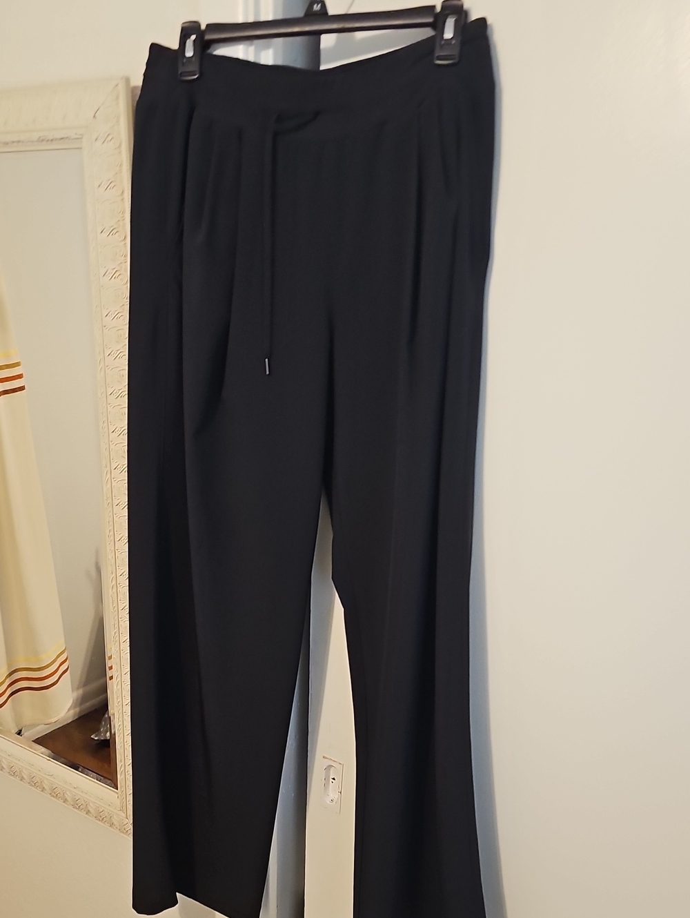CALIA by Carrie Underwood Black Wide-Leg Drawstring Pants
